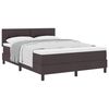 vidaXL Boxspringbett mit Matratze Dunkelbraun 140 x 190 cm Stoff