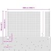 vidaXL Zaun mit Pfosten Gr&uuml;n 1,2 x 50 m Stahl und PVC