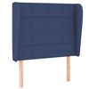 vidaXL Boxspringbett mit Matratze Blau 100x200 cm Stoff