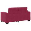 vidaXL | Sofa Set | 2 pcs Weinrot 221 x 78 x 80 cm Samt