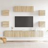 vidaXL 7-tlg. TV-Schrank-Set Sonoma-Eiche Holzwerkstoff