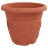 vidaXL Runder Blumentopf 6 pcs Ziegelrot &Oslash; 26 x 21,5 cm Kunststoff