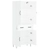 vidaXL Highboard Wei&szlig; 69,5x34x180 cm Holzwerkstoff