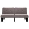 vidaXL 2-Sitzer-Sofa Taupe Stoff