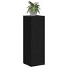 vidaXL Pflanzenst&auml;nder Schwarz Eichen-Optik 33 x 33 x 100 cm