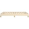 vidaXL Bettgestell ohne Matratze Creme 140x200 cm Stoff
