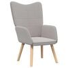 vidaXL Sessel Hellgrau 62 x 67 x 95,5 cm Sherpa-Stoff