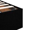 vidaXL Ottoman-Bett mit Matratze Schwarz 100x200 cm Stoff