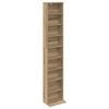 vidaXL CD Regal Artisan-Eiche 33 x 23,5 x 175 cm Holzwerkstoff