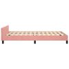 vidaXL Bettgestell ohne Matratze Rosa 120x190 cm Samt