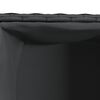 vidaXL Pflanzk&uuml;bel mit 2 T&ouml;pfen 2 Stk. Schwarz 72x30x32 cm Poly Rattan