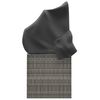 vidaXL Outdoor-Loungebett mit Dach und Kissen Grau Poly Rattan