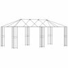 vidaXL Pavillonrahmen ohne Pavillonstoff 6 x 3 m Schwarz Stahl