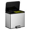 EKO Tretm&uuml;lleimer Essential 2x15 L Mattsilber