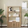 vidaXL Sideboard Artisan-Eiche 30 x 80 x 119.5 cm Holzwerkstoff