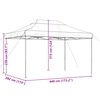 vidaXL Partyzelt Faltbar Pop-Up Beige 440x292x315 cm