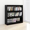 vidaXL B&uuml;cherregal/Raumteiler Schwarz 100x30x103 cm