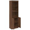 vidaXL Highboard Braun Eichen-Optik 50x35x180 cm Holzwerkstoff
