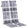 vidaXL Gartenstuhlauflagen f&uuml;r Hochlehner 4 Stk. 120x50x3cm Stoff