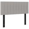 vidaXL Kopfteil Hellgrau 100x5x78/88 cm Stoff