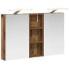 vidaXL Badezimmerschrank-Set 3 stk. 80 x 10,5 x 50 cm Holzwerkstoff