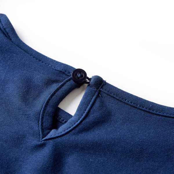 Kinder-Langarmshirt Marineblau 104