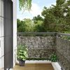 vidaXL Balkon-Sichtschutz Steinoptik 500x90 cm PVC