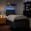 vidaXL Boxspringbett mit Matratze Blau 120x190 cm Stoff