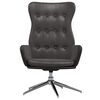 vidaXL Relaxsessel Gl&auml;nzend Schwarz Kunstleder
