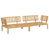 vidaXL Sofa Set mit Kissen Uni 2 pcs Anthrazit Massivholz Akazie