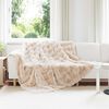 vidaXL Kunstfell Kaninchenfell Decke Olite 4 pcs Beige 220 x 240 cm