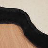vidaXL Kunstfell Hasen Teppich Olite Schwarz 80 x 120 cm Polyester