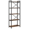 vidaXL B&uuml;cherregal Ger&auml;ucherte Eiche 60 x 30 x 155 cm Holzwerkstoff