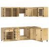 vidaXL Schrank mit Schubladen 10 pcs Honig Massives Kiefernholz