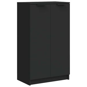 vidaXL Schuhschrank Schwarz 59x35x100 cm Holzwerkstoff