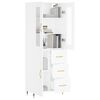 vidaXL Highboard Wei&szlig; 69,5x34x180 cm Holzwerkstoff