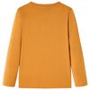 Kinder-Langarmshirt Dunkles Ocker 116