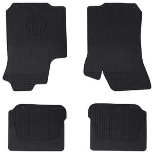 vidaXL Autofu&szlig;matte 4 pcs Schwarz &Scaron;KODA OCTAVIA I 97-04 Gummi