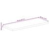 vidaXL Tischplatte 70x20x3,8 cm Rechteckig Altholz Massiv