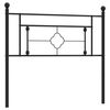 vidaXL Ersatz-Kopfteil Metall Schwarz 107 cm
