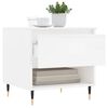 vidaXL Couchtische 2 Stk. Hochglanz-Wei&szlig; 50x46x50 cm Holzwerkstoff