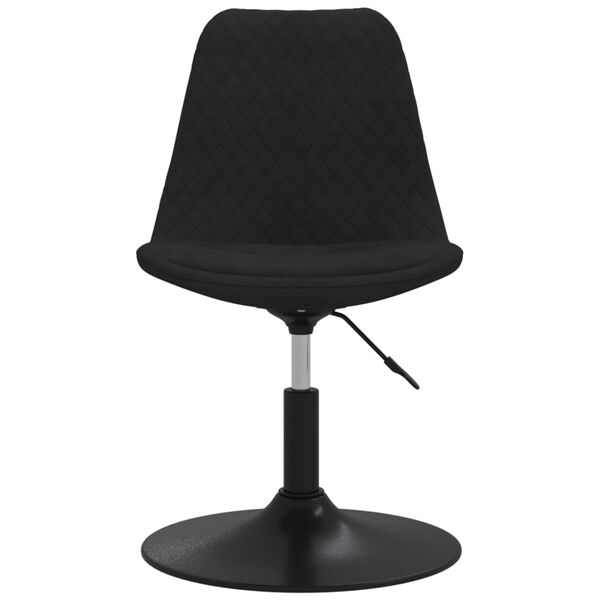 vidaXL Esszimmerst&uuml;hle 6 Stk. Drehbar Schwarz Samt