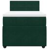 vidaXL Boxspringbett mit Matratze Dunkelgr&uuml;n 90x200 cm Samt