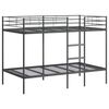 vidaXL Etagenbett ohne Matratze Schwarz 107x203 cm Stahl