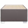 vidaXL Bettgestell Grau 90x190 cm Kunstleder