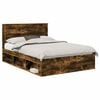 vidaXL Bettrahmen R&auml;uchereiche 140 x 190 cm Massives Kiefernholz