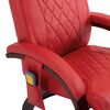 vidaXL TV-Massagesessel Rot Kunstleder
