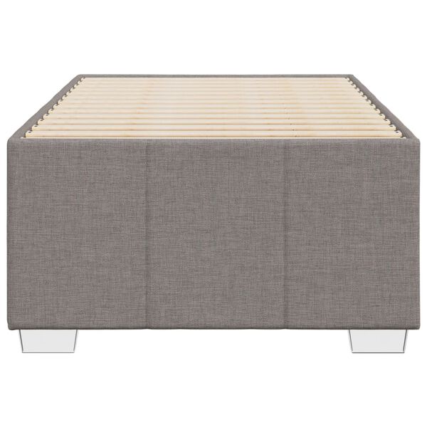 vidaXL Bettgestell ohne Matratze Taupe 80x200 cm Stoff