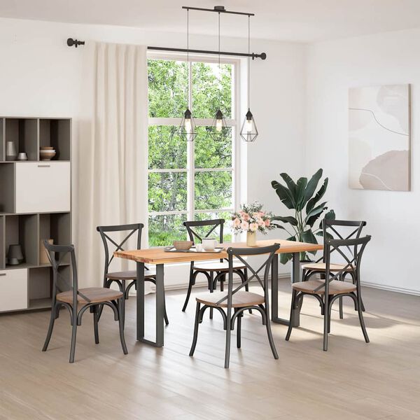 vidaXL Konsolentischbeine U-Form 2 Stk. Anthrazit 38x(72-73) cm Stahl