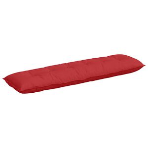 vidaXL R&uuml;ckenkissen Rot 180 x 19 x 50 cm Stoff